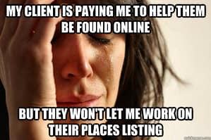 First world SEO problems