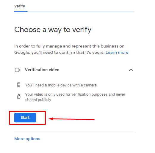 verification button