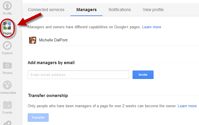 different managers allowed in the new G+ Local dashboard