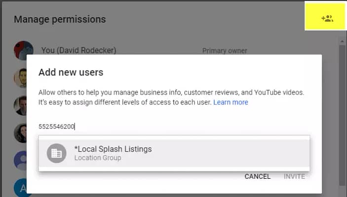 Linking LocalSplash Access to Google Business Profile 3 null 2