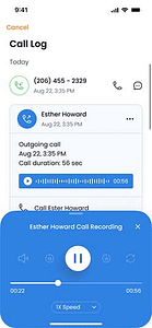 Call recording popup sm