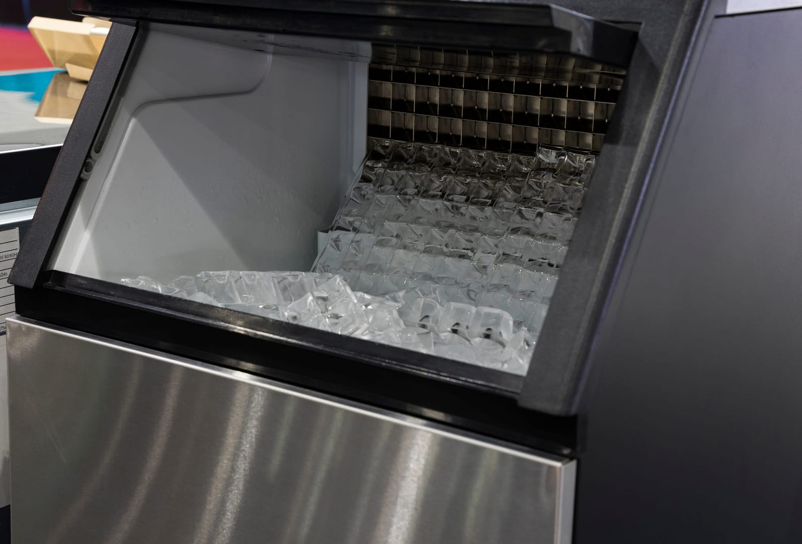 Commercial ice maker unit, showcasing the need for specialized appliance repair marketing.