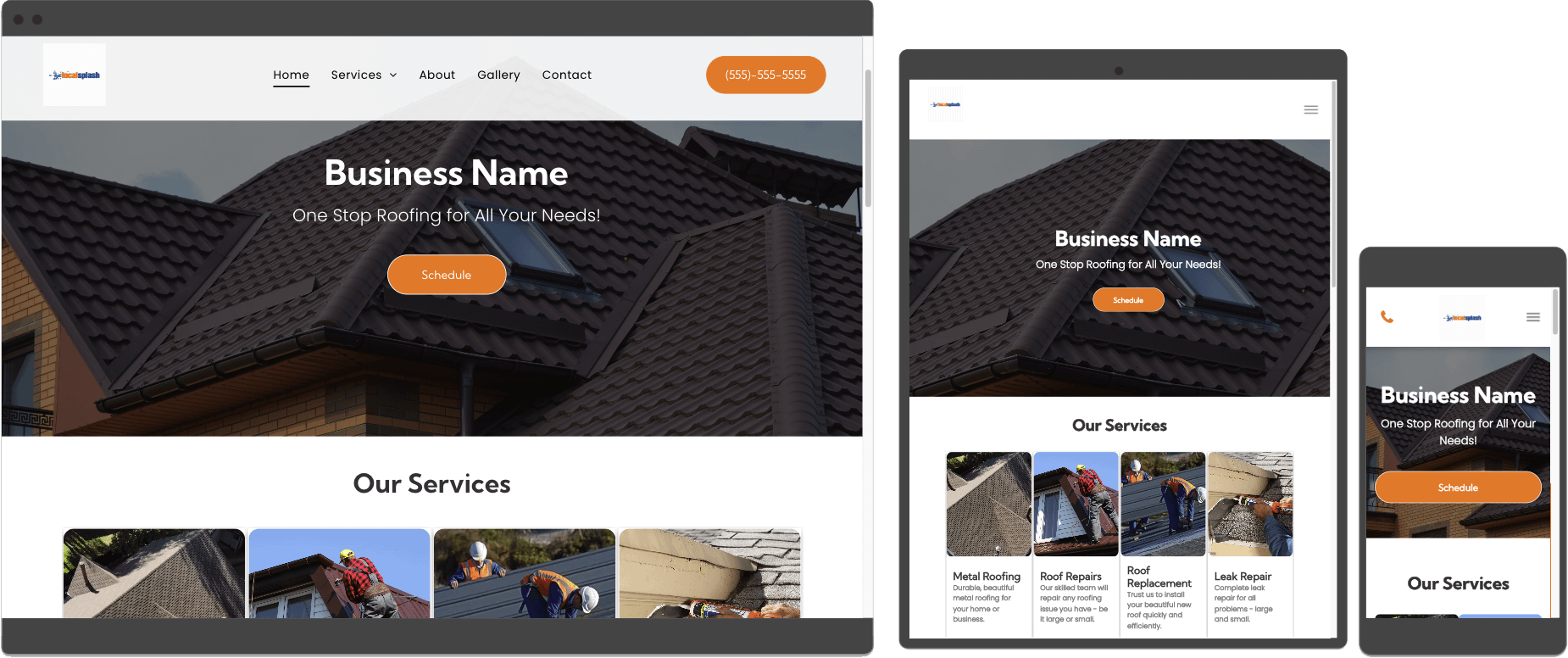 Roofers mysite preview