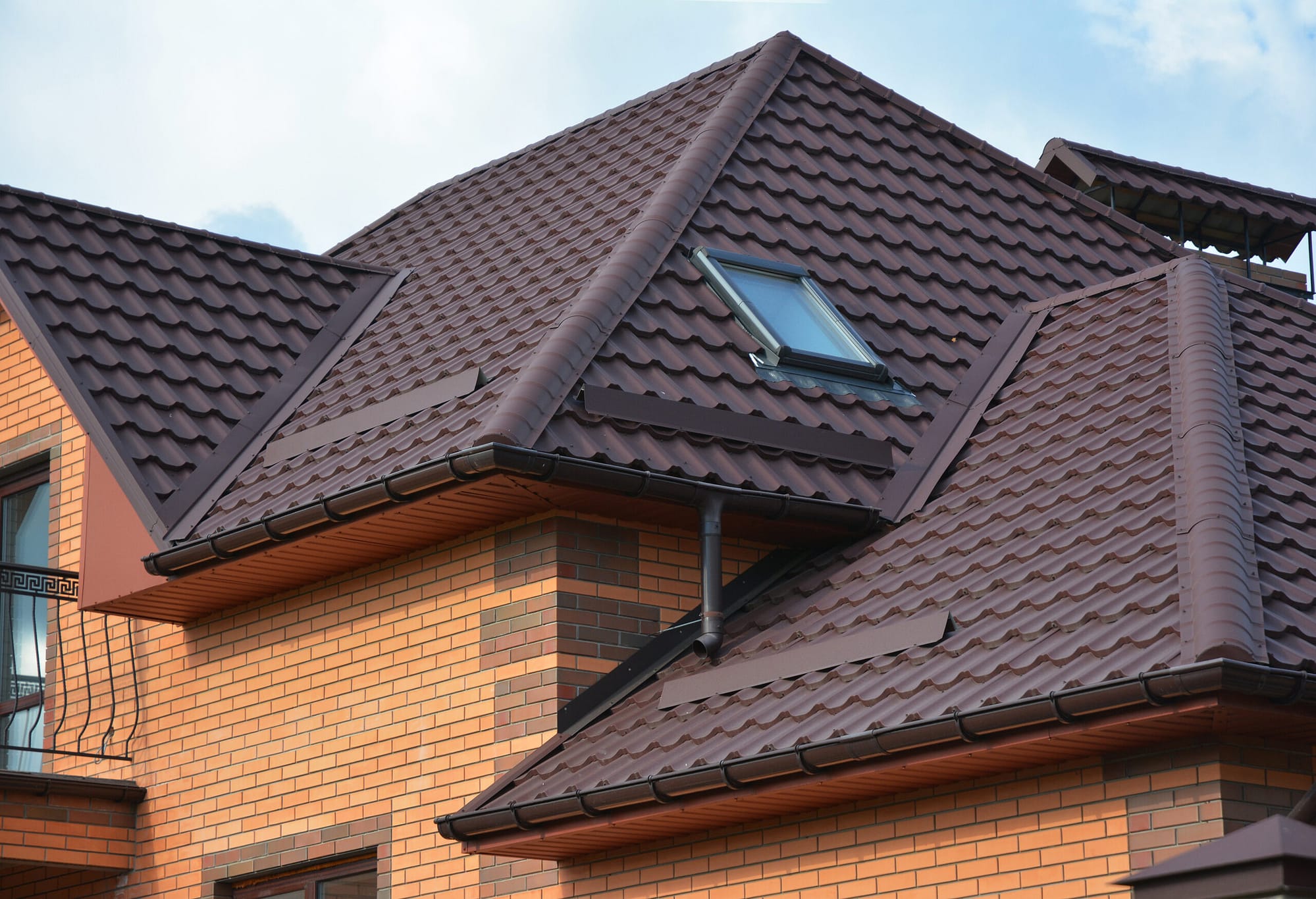 Residential home showcasing a durable tile roof.