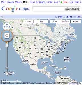 Google maps show my location feature