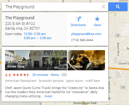 A closer look at the new business listing in Google Maps