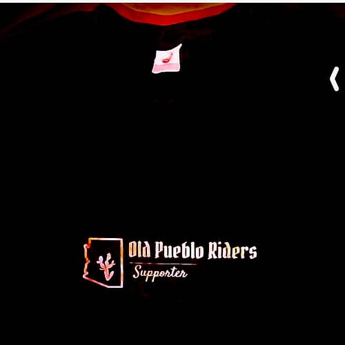 Old Pueblo Riders Shirt Design 1 (Gold Foil)