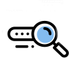 a black background with a blue circle in the middle